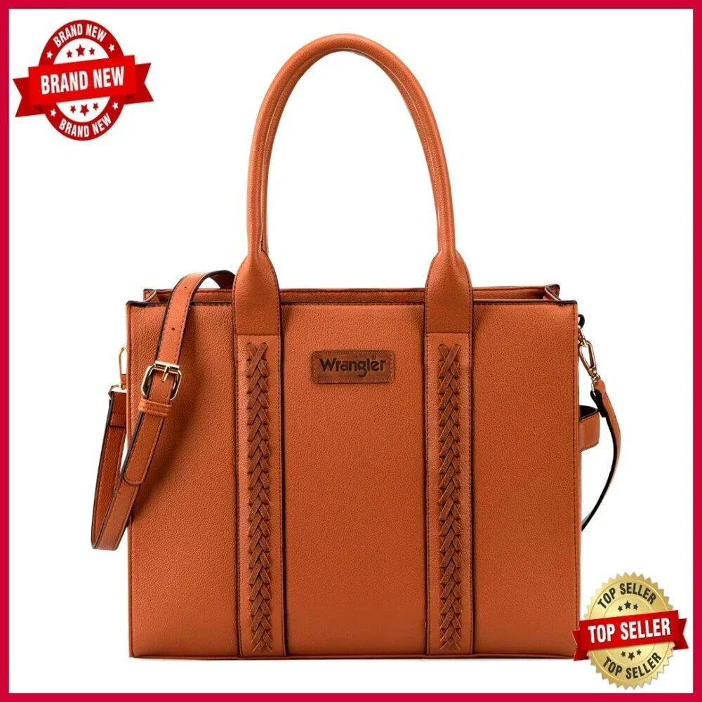 Large Tote Bag with Adjustable Strap, Top Zipper, Multiple Pockets